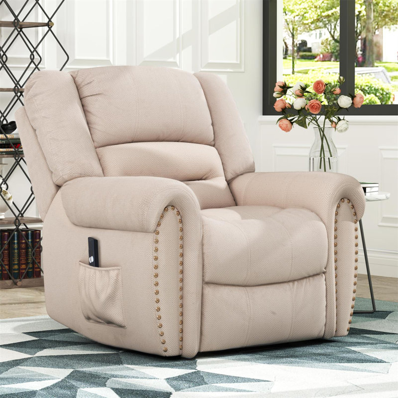 Lark Manor HeavyDuty Power Lift Recliner Chair With BuiltIn Remote